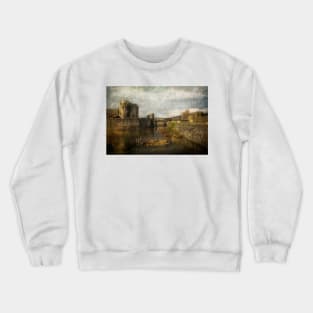 Inner Moat At Caerphilly Castle Crewneck Sweatshirt